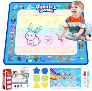 Gifitizi Tapis Dessin Eau Bebe, Jouet Enfant 1 2 3 Ans Cadeau Enfant 1 2 3 Ans Jouet Bebe 1 2 Ans Dessin Enfant Cadeau Fille 2 3 Ans Jouet Garcon 2 3 Ans Jeux Educatif Enfant 2 3 Ans (Bleu)(78x58 cm)