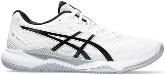 ASICS Men's Gel-Tactic 12 Volleyball Shoes, 8.5, White/Black
