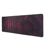 ZEBRONICS Firestorm Gaming Mouse pad for All Mouse sensors with Micro-Textured Fabric Surface, Anti Slip Rubber Base, 800x300mm Size, 4mm Thickness and a Portable roll and go Design