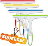 Window Cleaning Shower Glass Squeegee - 9.5Inch Small Squeegee for Shower Glass Door for Car Windshield Cleaner Tool Shower Door Window Cleaner - Mirror Cleaner Shower Squeegee for Tile with Good Grip