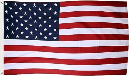American Flag,USA Flag,90 * 150 cm(3 * 5FT),Polyester Thickness, Fade Resistant, Brass Grommets, Canvas Header, Indoor/Outdoor, Vibrant Colors,Not Fear of Rain and Snow