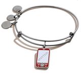 Alex and Ani Gossip Girl Cell Phone Charm Bangle Bracelet