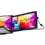Mobile Pixels 12.5‘’ Trio Portable Monitor for Laptops，Full HD IPS USB A/Type-C USB Powered On-The-Go Mobile Display, Plug and Play Mac Windows Linux Android Nintendo Switch Compatible (Trio (12.5"))