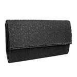 Metro Womens Synthetic Black Clutch (One Size)