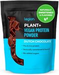 LEGION Plant+ Vegan Protein Powder, Chocolate - Rice and Pea, Plant Based Protein Blend. Gluten Free, GMO Free, Naturally Sweetened and Flavored, 20 Servings, (Chocolate)