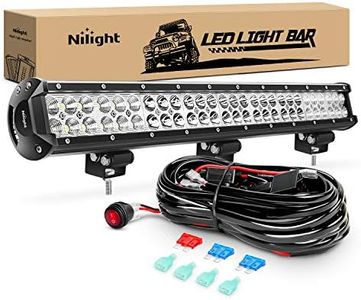 Nilight - ZH405 LED Light Bar 25Inch 162W Spot Flood Combo Led Off Road Lights with Wiring Harness Kit