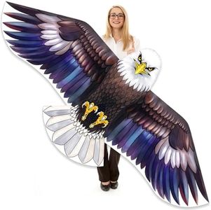 Mint's Colorful Life Bald Eagle Kite for Adults and Kids, Huge Kite with 78" Wingspan Easy to Fly Single Line Kite for Beach Trip