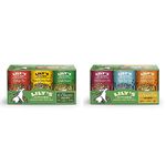 Lily's Kitchen Natural Adult Wet Dog Food Tins Classic Dinners Variety Pack 6 x 400g & Natural Adult Wet Dog Food Tins Grain-Free Recipe Variety Pack 6 x 400g