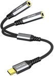 USB C to Dual 3.5mm Female Headphon