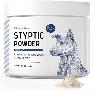 Chew + Heal Labs Styptic Powder for Dogs, Cats, and Other Animals - 1.5 oz - Quick Stop Bleeding Powder for Clipping Nails, and Other Minor Cuts - Blood Stop Powder