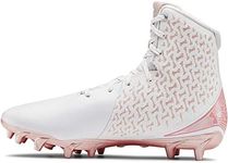 Under Armour Women's Highlight Mc Lacrosse Shoe, White (105)/Metallic Rose Gold, 5.5