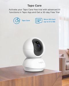 Tapo TC70 Indoor Security Camera – 1080p HD, Pan/Tilt, Night Vision, WiFi, Alexa & Google Compatible