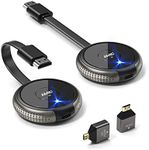 Wireless HDMI Transmitter and Receiver Kit 4K, AIMIBO Casting 2.4/5GHz Stable Video/Audio to Monitor, Projector, HDTV, Wireless HDMI Extender 165FT/50M Long Range for Laptop, PC, Camera, PS5, Phone