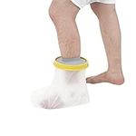 Waterproof Ankle & Foot Cast Cover for Shower Bath, Adult Watertight Protector Shower Foot Bag, Water Resistant Heel Protector Shower Boot Cover