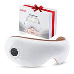 iRest Eye Massager Foldable Eye Mask for Eye Stress Therapy Wireless Eye Care Machine with Air Pressure Vibration Heat for Woman Mother's Day Gift