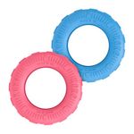 KONG Puppy Tires - Natural Rubber Chew Toy for Teething - Stuffable Dog Toy for Treats & Snacks - For Small Puppies
