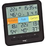 TFA Dostmann 30.3060.01 Klima Home Wireless Thermometer Hygrometer Temperature Home, Black (Black)