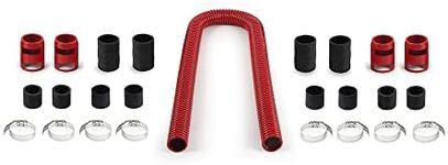 Mishimoto MMAH-U48RD Universal Flexible Stainless Steel Radiator Hose Kit, 48”, Red