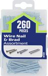 The Hillman Group 591520 Small Wire Nail and Brad Assortment, 260-Pack