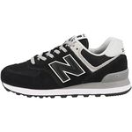 New Balance Women's 574 Sneaker, Black LT, 4 UK