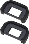 EMSea 2PCS Camera Eyecup Eyepiece Replacement Viewfinder Protector Compatible with Canon 77D 800D 760D 750D 700D 650D 600D 550D