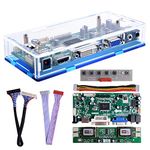 Owootecc NT68676 HDMI VGA DVI Arcade Audio Input LCD Controller Driver Board Kit with Acrylic Case For HSD190MEN4 M170EN06 M170EG01 17" 19" 1280x1024 4CCFL 30Pin LCD Panel, Fit for Arcade1Up Monitor