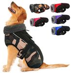 Hjyokuso Dog Coats Waterproof, Winter Dog Jacket, Warm Coats & Jackets For Dogs With Harness Hole, Dog Clothes For Small Medium Large Dogs, Dog Winter Coat For Chihuahua French Bulldog Dachshund
