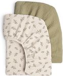 Lulumoon Crib Sheet Muslin for Baby: Soft Cotton Crib Sheets Fitted for Toddler Girl and Boy - Breathable Crib Mattress Sheet 28"X 52"