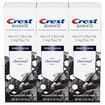 Crest Charcoal: Crest 3D White Whitening Therapy Charcoal Deep Clean Fluoride Toothpaste, Invigorating Mint, 3 Count