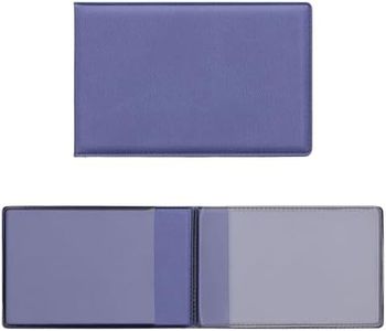 kwmobile Custodia Portadocumenti 3 Scomparti - Portatessere 3in1 Portafoglio Portapatente Portacarte Uomo Donna 10x6,5cm in Similpelle lavanda