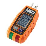 Klein Tools RT250GFCI Outlet Tester with LCD Display, Electric Voltage Tester for Standard 3-Wire 120V Electrical Receptacles , Orange