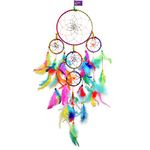 Asian Hobby Crafts Dream Catcher Wall Hanging (Circus), Dream Catcher Wall Decor, Wall Hanging for Bedroom and Living Room, Dream Catcher for Home Decoration, Blue Dream Catcher, Large Size