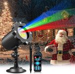 Laser Christmas Projector Lights Outdoor, 3 Color Laser Light Projector, Firefly Lights Show with RF Remote, Waterproof, Indoor Holiday Decoration, Christmas Gift, Wedding, Home Decor, Party, Garden