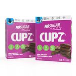 No Sugar Keto Bombs, Fulfills Sweet Craving Without Compromising Keto, Month supply, Low Net Carb (1g), Sugar Free (0g) Keto Cup Snacks with 7g Healthy Fat - Gluten Free, All Natural, Non-GMO (2 x 510g, Chocolate Fudge Brownie)