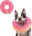 Supet Inflatable Dog Cone Collar for Medium Small Dogs, Soft Cone Collar for Dogs Cats, E Collar Dog Neck Donut Dog Puppy Doggie Cone Alternative After Surgery