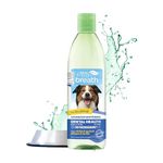 TropiClean Fresh Breath Dog Teeth Cleaning – Dog Dental Care for Bad Breath - Breath Freshener - Water Additive Mouthwash – Helps Remove Plaque Off Dogs Teeth, Advanced Whitening, 473ml