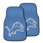 FANMATS NFL Detroit Lions Nylon Face Carpet Car Mat