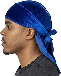 Veeta Superior Velvet Durag - Soft Velvet Durags for Men & Women, Long Double Wide Straps, Silky Durag Liner, Triple Stitched