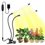 Bseah Grow Light Plant Lights for Indoor Plants, Full Spectrum Plant Grow Lights for Seed Starting, 9 Dimmable Levels Auto ON & Off with 3/9/12H Timer