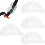 5 Pcs Transparent Helmet Chin Pads Guard Helmet Chin Strap Padding Replacement for Outdoor Cycling Bike Motorcycle Bicycle Riding