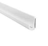 Trim Lok T4L-DRW10 10 ft. DRW PVC Drip Rail Rain Gutter with Acryl Tape, White