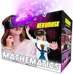 Heromask VR Headset + Maths Games (Boys&Girls 5-12) — Fun Gift to Practice Addition, Times Tables & More with Virtual Reality — Surprise kids with this Educational Toy!