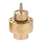 Hicello Water Fountain Nozzle 1.5" Brass DN40 Two Layers Fountain Nozzle Column Sprinkler Spray Head for Garden Pond Bring Beautiful Visual Effects