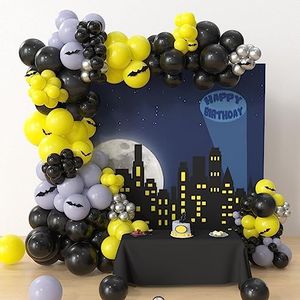 HYOWCHI Party Supplies Balloon Arch Kit (Bat Theme Man)