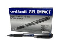 Uni-ball UM153S Impact Gel Rollerball 1.0mm Tip 0.6mm Line Blue Ref UM153BLU [Pack of 12]