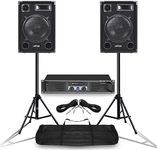 VONYX Pair MAX 12" Mobile DJ Party 