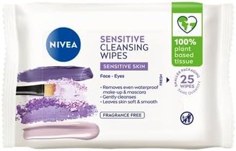 NIVEA Sensitive Biodegradable Cleansing Wipes 25 Pack