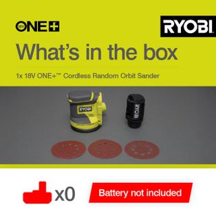 ONE+ 18V Cordless Orbit Sander – Battery Powered Handheld Tool
