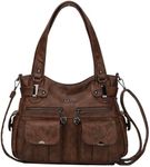 Purses and Handbags for Women Large Hobo Shoulder Bags Soft PU Leather Multi-Pocket Tote Bag