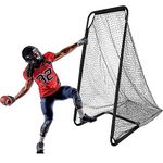 Football Kicking Net,Football Net for Throwing Kicking, Football Training Net for Backyard,Heavy Duty Football Practice Net for Youth,6x6ft Kicking Net with Carry Bag